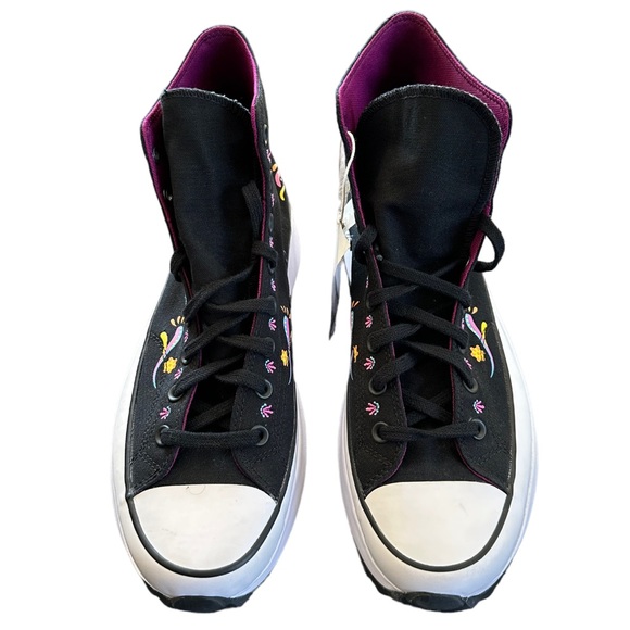 Converse Run Star Hike Day Dead High Platform Painted Embroidered NWT 13 14.5 - Picture 3 of 14